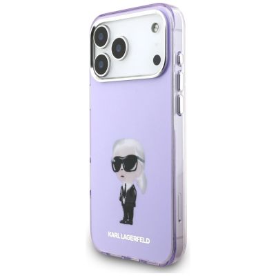 2. Karl Lagerfeld IML Aquarelle Karl & Choupette & Logo MagSafe Hülle für iPhone 17 Pro Max - Lila