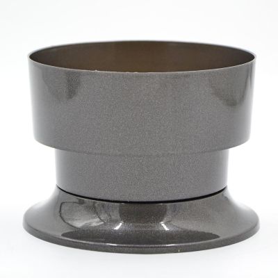 2. STABILER DEKORATIVER GRABTOPF FÜR BLUMEN 15 CM SCHWARZ