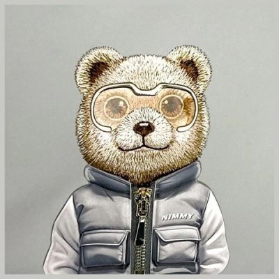 3. Nimmy Crossbody Cool&Cute 2.0 Bären-Umhängetasche - Grau