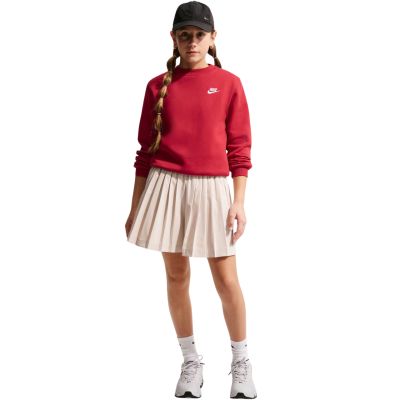6. Nike Sportswear Club Fleece Kinder-Sweatshirt Rot FD3006 608