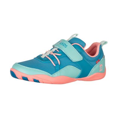 Trollkids Skaland Barfußwanderschuhe Hafenblau/Aquamarin Nebel/Rosa Pfingstrose