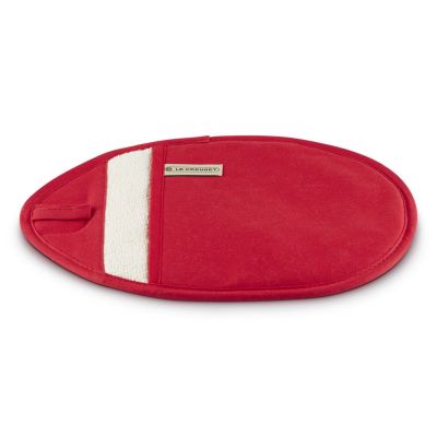 2. Le Creuset Topflappen/Ofenhandschuh, 1 Stück, rot, Baumwolle