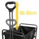 7. Wozinsky WZP-80 Strand-, Touristen- und Gartenwagen, robust, breite Räder, bis 80 kg - schwarz