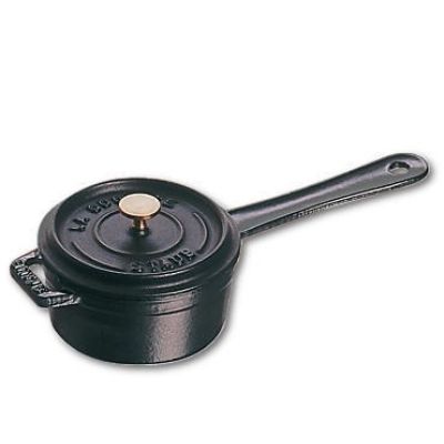 Staub Mini-Gusseisen-Kochtopf – 250 ml, Schwarz