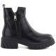2. Damen-Stiefeletten mit Blockabsatz und Plateau, schwarz, M.Daszyński