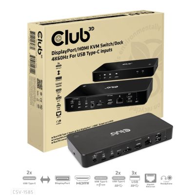 2. CLUB3D CSV-1585 KVM-Switch Schwarz