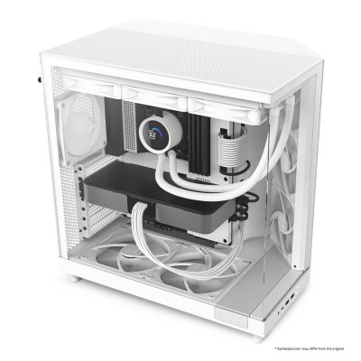 13. NZXT H6 FLOW MIDI-TOWER-COMPUTERGEHÄUSE MIT FENSTER, WEISS