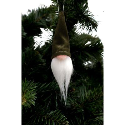 8. Dekorativer Anhänger Weihnachtsmann 11 cm Grün