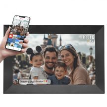 Denver PFF-1024BMK2 Digitaler Bilderrahmen, Schwarz, 25,6 cm (10,1") Touchscreen, WLAN