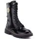 6. Damen-Ankle-Boots aus Lackleder, gefüttert, schwarz, Jezzi ASA259-10