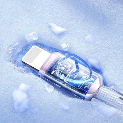 13. Joyroom S-A42 Crystal-Clear Serie 3A USB-A – Lightning Kabel 1,2 m – Weiß