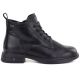 6. Schwarze, gefütterte Damen-Ankle-Boots aus Leder, Vinceza 39953