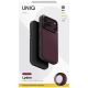 6. Uniq Lyden DS Magclick Ladehülle für iPhone 18 Pro / 17 Pro – Burgunderrot