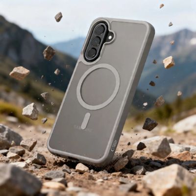 5. Tech-Protect Magmat MagSafe Hülle für Samsung Galaxy A57 5G – Mattgrau