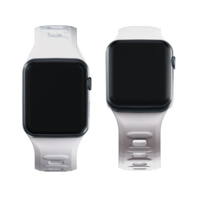 2. 3mk Silikon- Watch für Apple Watch 42 / 44 / 45 / 49 mm – Weiß