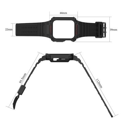 5. Schutzarmband für Apple Watch 42/44/45 mm Panzergehäuse-Armband - Grün