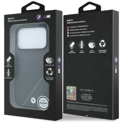 8. BMW M Tire Track with Silver Line MagSafe Hülle für iPhone 18 Pro Max / 17 Pro Max – graphitfarben