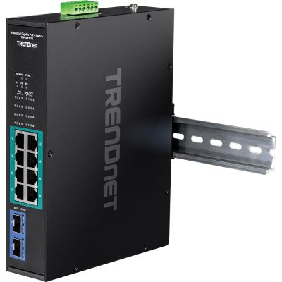6. TRENDnet 10-Port Industrie-Switch. Gigabit PoE+ DIN-Schienen-Switch -20/+65°C