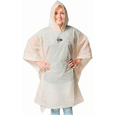 Fahrrad-Regenponcho für Erwachsene, 100 x 130 x 1 cm, PE, 135 g, Dunlop – Weiß