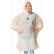 Fahrrad-Regenponcho für Erwachsene, 100 x 130 x 1 cm, PE, 135 g, Dunlop – Weiß