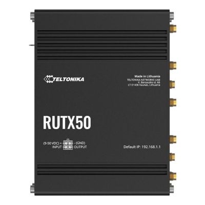 Teltonika RUTX50 WLAN-Router Gigabit Ethernet Dualband (2,4 GHz/5 GHz) 5G Schwarz