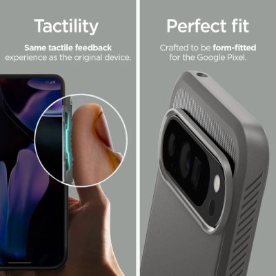 15. Spigen Rugged Armor Hülle für Google Pixel 9 Pro XL – Grau
