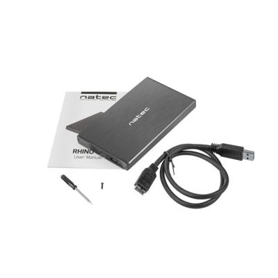 7. NATEC Rhino GO NKZ-0941 Hülle (2,5"; USB 3.0; Aluminium; schwarz)