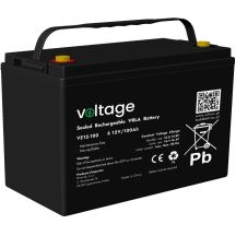 AGM-Batterie, Spannung 12 V, 100 Ah, Typ VE12-100 (Lebensdauer 6-9 Jahre)
