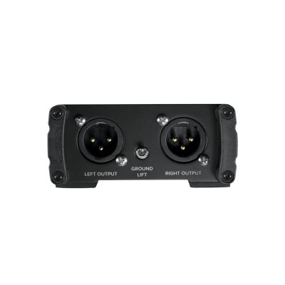 4. Mackie MDB-2P Passive DI-Box für Bass, Digitalpiano, Gitarre, Synthesizer, Schwarz, 20–20000 Hz, 140000 Ohm, 0,002 %