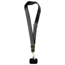 Guess CBDY Nylon-Ketten-Handy-Lanyard – Schwarz
