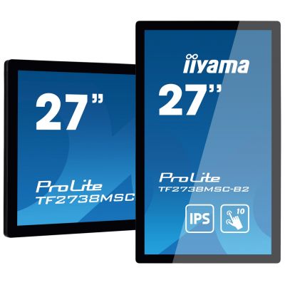5. iiyama ProLite TF2738MSC-B2 Computermonitor 68,6 cm (27") 1920 x 1080 px Full HD LED-Touchscreen Mehrbenutzerfähig Schwarz