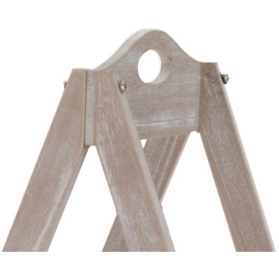 19. Zusammenklappbarer Blumenständer aus Holz mit 3 Ablagen