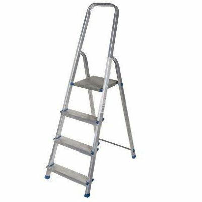 2. AWTOOLS freistehende Aluminiumleiter, 4 Stufen, 150 kg