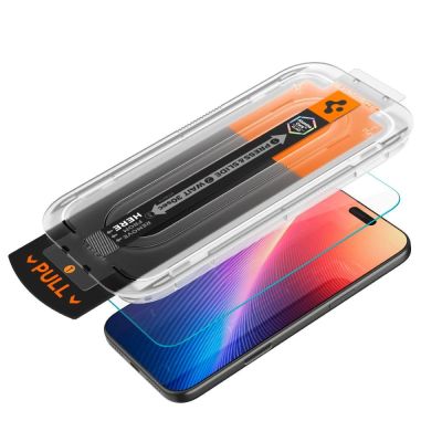 6. Spigen Glas.TR EZ Fit Pro Panzerglas für iPhone 16 Pro / 17 / 17 Pro – Transparent