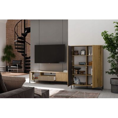 8. KAMARO 2DD SLIM/GŁ ARTISAN VITRINE KPL