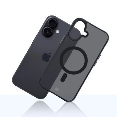 14. 3mk Smoke MagCase für iPhone 17 - Schwarz, halbtransparent