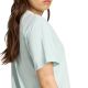 6. adidas Essentials Kleines Logo Baumwolle Hellblau Damen T-Shirt JY4965