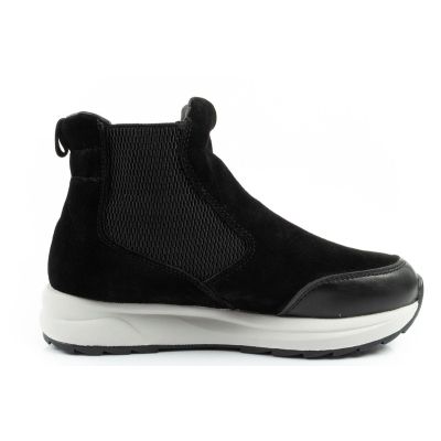 4. Scholl Beverly Bootie Damen Lederstiefeletten Schwarz