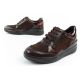8. Scholl Emma Laces Damen Sport Leder Braun Plateauschuhe