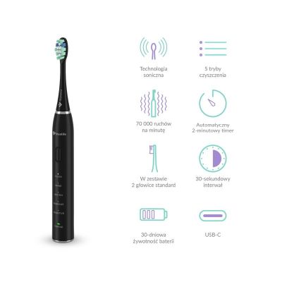 3. TrueLife SonicBrush Clean30 Black Schallzahnbürste