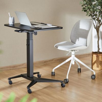 7. MACLEAN Mobiler Schreibtisch-Laptoptisch Schwarz MC-453B