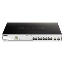 D-Link DGS-1210-10MP Managed L2 Gigabit Ethernet (10/100/1000) PoE-Unterstützung Schwarz, Grau