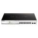 D-Link DGS-1210-10MP Managed L2 Gigabit Ethernet (10/100/1000) PoE-Unterstützung Schwarz, Grau