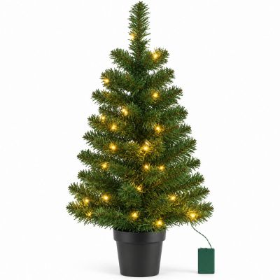 NORTON Dekorativer Weihnachtsbaum im Topf, 30 LEDs, Höhe: 90 cm