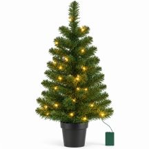 NORTON Dekorativer Weihnachtsbaum im Topf, 30 LEDs, Höhe: 90 cm