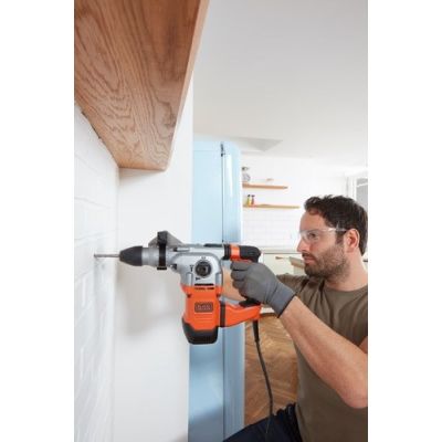 6. Black & Decker BEHS03K 900 U/min SDS Plus Schwarz, Orange