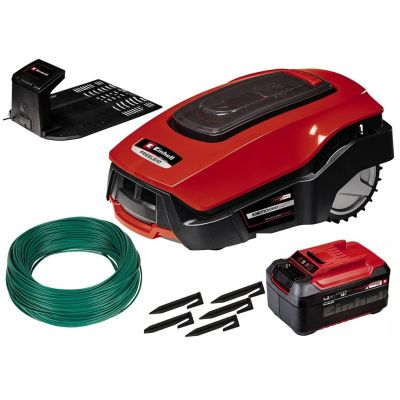 6. Einhell FREELEXO 1200 LCD BT Mähroboter Akku Rot