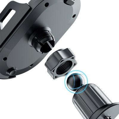 2. Dudao F2+ Smartphone-Halterung für Lüftungsschlitze, Klemme - schwarz