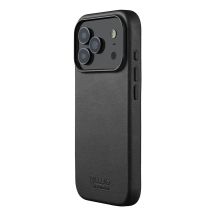 Mujjo Lederhülle - Lederhülle für iPhone 17 Pro, kompatibel mit MagSafe (schwarz)