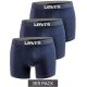Levi's Herren-Boxershorts, 3er-Pack, marineblau, Baumwolle
